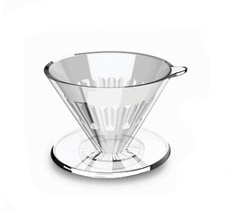 Plastikowy dripper Timemore Crystal Eye 01 Transparent Black