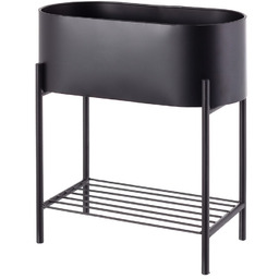 Kwietnik Valery Duo 40x19x45cm black, 40 x 19 x 45 cm