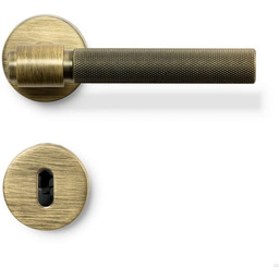 Klamka do drzwi Helix 200 Metalowa Antyczny brąz Standard skandynawski