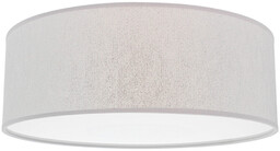 Lampa sufitowa Prata 3xE27 maks. 25W biały metal/srebrny klosz z tkaniny 95728270