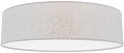 Lampa sufitowa Prata 4xE27 maks. 25W biały metal/srebrny klosz z tkaniny 95728271