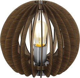 EGLO COSSANO lampa stołowa, stal, 60 W, Ø 26 cm, nikiel matowy