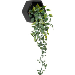 Atmosphera Sztuczna roślina wisząca w cementowej doniczce AYAME, 14 cm