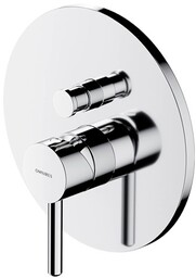 Omnires Y bateria natryskowa-wannowa z przełącznikiem element natynkowy chrom połysk Y1235ROCR