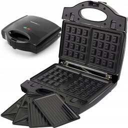 Opiekacz Gorfownica Grill 3W1 700W Czarny