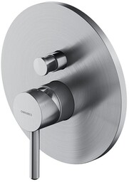 Omnires Y bateria natryskowa-wannowa z przełącznikiem element natynkowy nikiel szczotkowany Y1235RONI