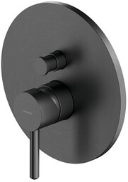 Omnires Y bateria natryskowa-wannowa z przełącznikiem element natynkowy grafit szczotkowany Y1235ROGR