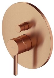 Omnires Y bateria natryskowa-wannowa z przełącznikiem element natynkowy miedź szczotkowana Y1235ROCPB