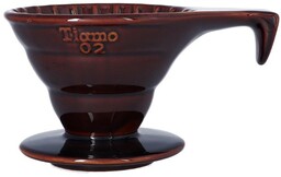 Ceramiczny drip Tiamo z rączką V02 - Brązowy