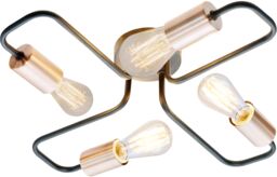 Candellux HERPE 34-66923 plafon lampa sufitowa czarna 4X60W E27 48cm