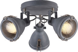 Candellux CRODO 98-71132 plafon lampa sufitowa szara regulacja klosza 3X40W E14 39cm