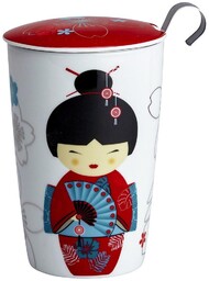 Eigenart Kubek z zaparzaczem Little Geisha Red