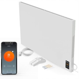 Konwektor grzejnik na podczerwień WiFi energooszczędny 1100W 28m TermoPlaza