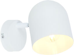 Candellux AZURO 91-63243 kinkiet lampa ścienna metalowy klosz 1X40W E27 biały 10cm