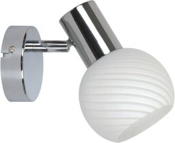 Candellux TURNO 91-94189 kinkiet lampa ścienna chrom szklany klosz 1X40W E14 9,5cm
