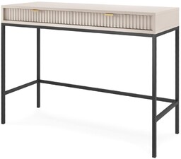 Toaletka Nova kaszmirowa (T104), konsola do przedpokoju, czarny stelaż