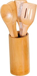 Kesper Zestaw przyborów kuchennych 5-częściowy, okrągły, bambus, brązowy, 11 x 18 x 11 cm, 5 sztuk