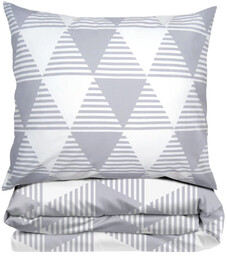 Pościel bawełniana premium Bielbaw w geometryczny wzór PFX-44