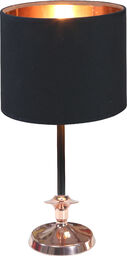 Candellux VIOLINO 41-38784 lampa stołowa abażur czarny 1X40W E14 17cm