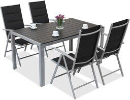Zestaw ogrodowy aluminiowy polywood Verona dla 4 osób Garden Point