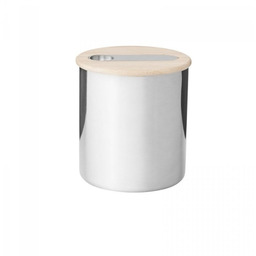 Stelton SCOOP Stalowy Pojemnik do Kawy Herbaty 300 g / Srebrny