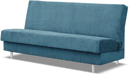 Elior Niebieska tapicerowana kanapa z funkcją spania T0-T70
