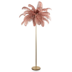 Eurofirany Lampa podłogowa Feri 3 95x180 pudrowa szampańska 01