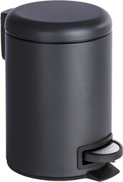 Wenko Leman Kosz Na Śmieci z Pedałem, Stal, Czarny, 3 l