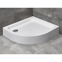Radaway Brodzik półokrągły Siros E Compact 90x80 prawy z obudową SBE9817-1R