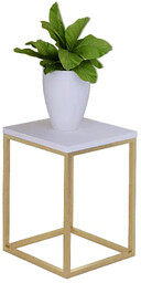 Elior Kwietnik w stylu glamour złoty + biały G9-Z65