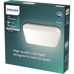Philips MyLiving lampa sufitowa LED, Mauve, 2000 lumenów, 17 W, biała, prostokątna