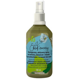 EkoKomary, ekologiczny aktywny spray na komary kleszcze i meszki, 100 ml