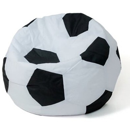 GO GIFT Pufa worek Piłka 3 L Biało-czarny 80 cm