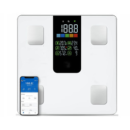 Elektroniczna Waga Łazienkowa Analityczna Bmi 226kg z Analizą Ciała Bt App