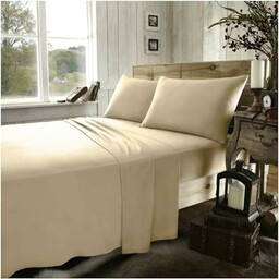 Zwykłe barwione podwójne prześcieradło z gumką 140x200 - szczotkowana tkanina bawełniana miękkie prześcieradło - pościel w jakości hotelowej flanelowe prześcieradła z gumką - latte