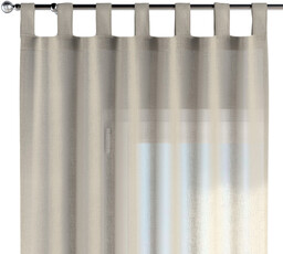 Zasłona na szelkach 1 szt., prześwitujący beżowy, Romantica