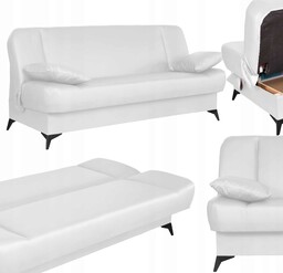 Kanapa sofa Sara ekoskóra rozkładana wersalka spania łóżko Family Meble