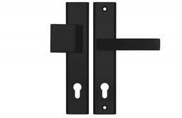 Pochwyt-klamka AXA Haga ++ 92 WB, kolor F8 - czarny (grubość drzwi 74-83 mm)