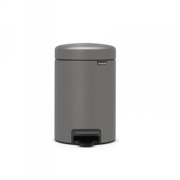 Brabantia Poland Sp. Z.o.o Kosz Pedałowy NEWICON 3L Mineral Concrete Grey
