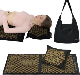 ECO MATA duża do akupresury XL gryka, kokos, z poduszką + torba