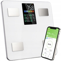 Elektroniczna waga łazienkowa analityczna Lite bluetooth pomiar tkanki Bmi