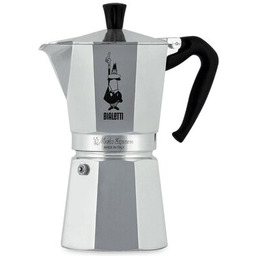 BIALETTI Kawiarka Moka Express 9 TZ Srebrny 410 ml Kawa mielona 15% taniej!