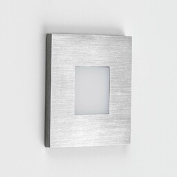 EVN LQ230 Oprawa wpuszczana ścienna LED bezpośrednia stal szlachetna, aluminiowy / szary / cynkowy, przedpokój, stal szlachetna, nowoczesny