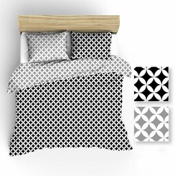 Extrapościel Pościel bawełniana 160x200 R042 szara czarna maroko białe 208N 212N