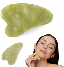 Masażer Jadeitowy Gua Sha Płytka Do Masażu Twarzy Ciała