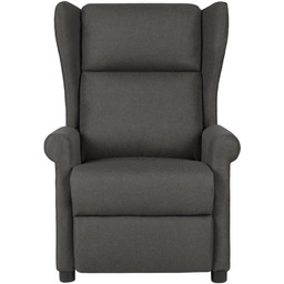 Fotel Z Masażem, Ciemnoszary, Tkanina