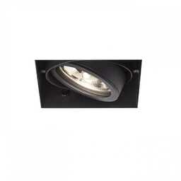 ELECTRA I lampa sufitowa wpuszczana czarna kierunkowa 12V G53 50W - R12050