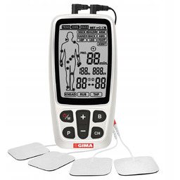 GIMA - Tens-Care 3 w 1 2-kanałowy z przezskórnym masażem mięśni i nerwów