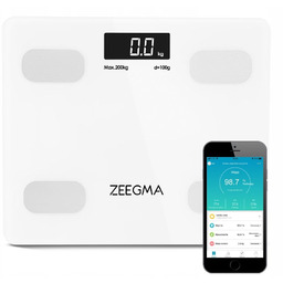 Waga Łazienkowa Szklana Analityczna Gewit 17w Apka na iOS Android Bluetooth