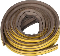 Merriway BH05068 StormSeal drzwi i okna profil V wykluczenie odpływu, samoprzylepna gumowa uszczelka EPDM, 10 metrów (32,1/2 stopy) - brązowy (opakowanie 4 na 2,5 m)